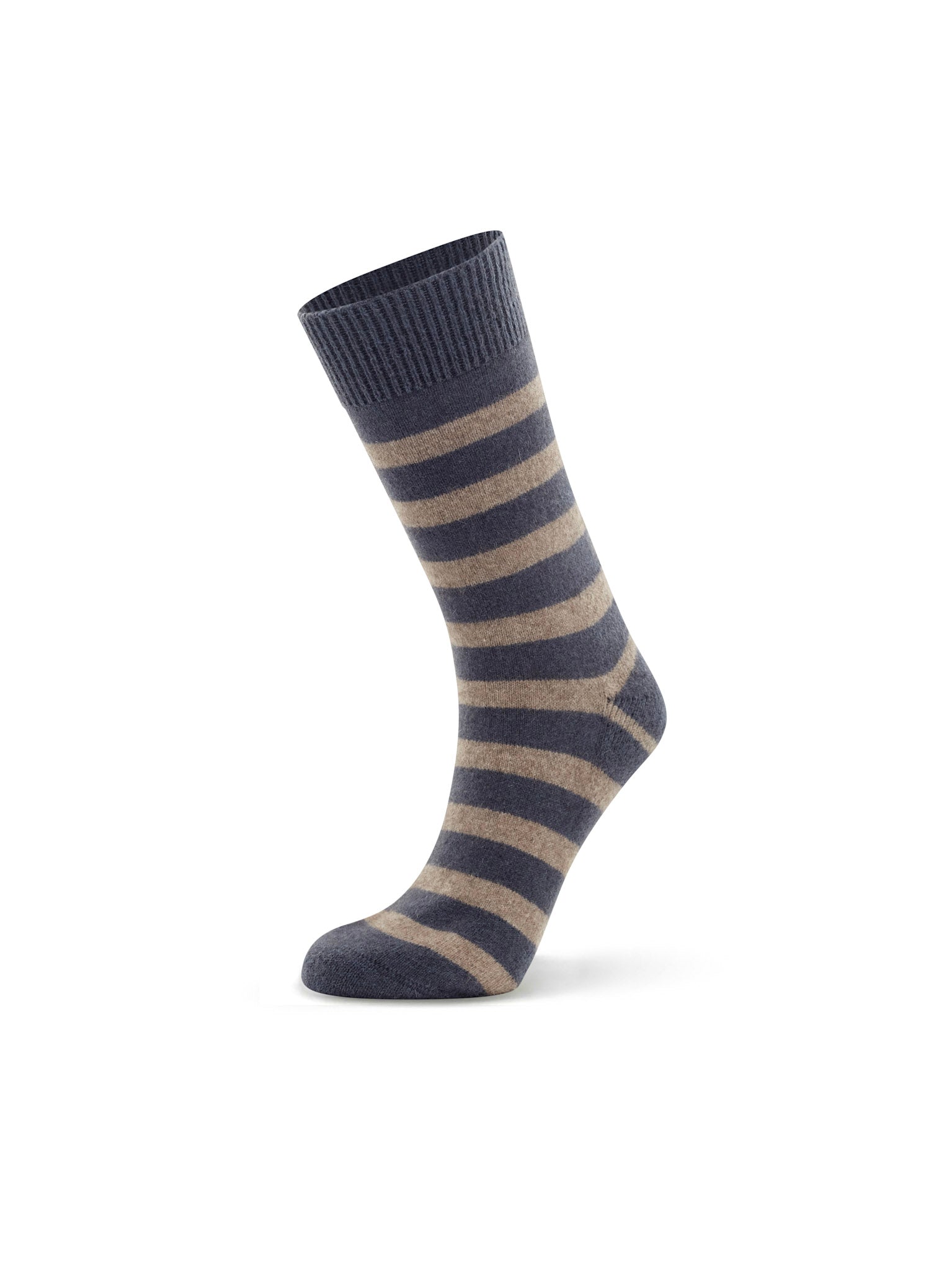 Possum Stripe Cushion Sock - Blue Fjord