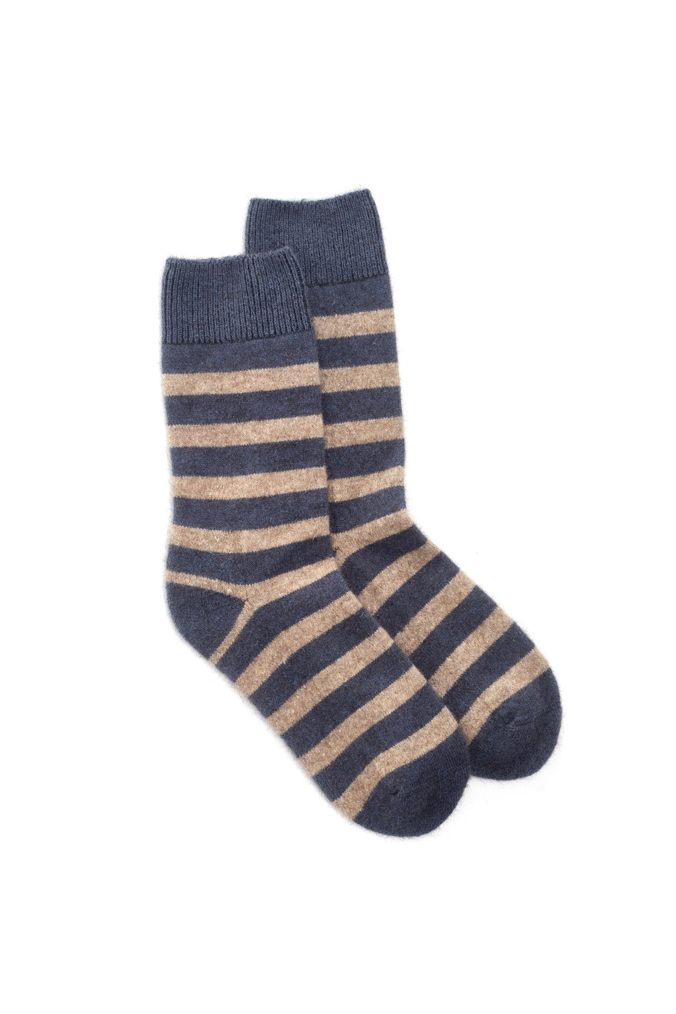 Possum Stripe Cushion Sock - Blue Fjord