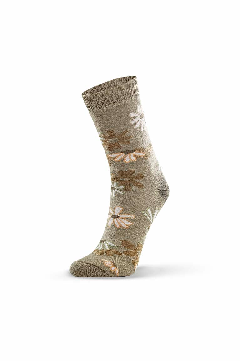 Daisy Bloom Sock - Sage
