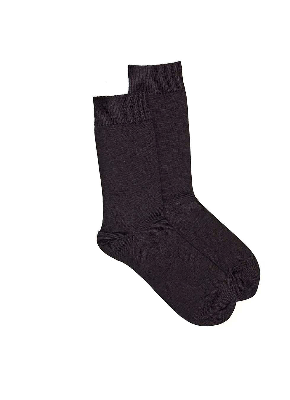 Merino Plain Sock (Mens Fit) - Black
