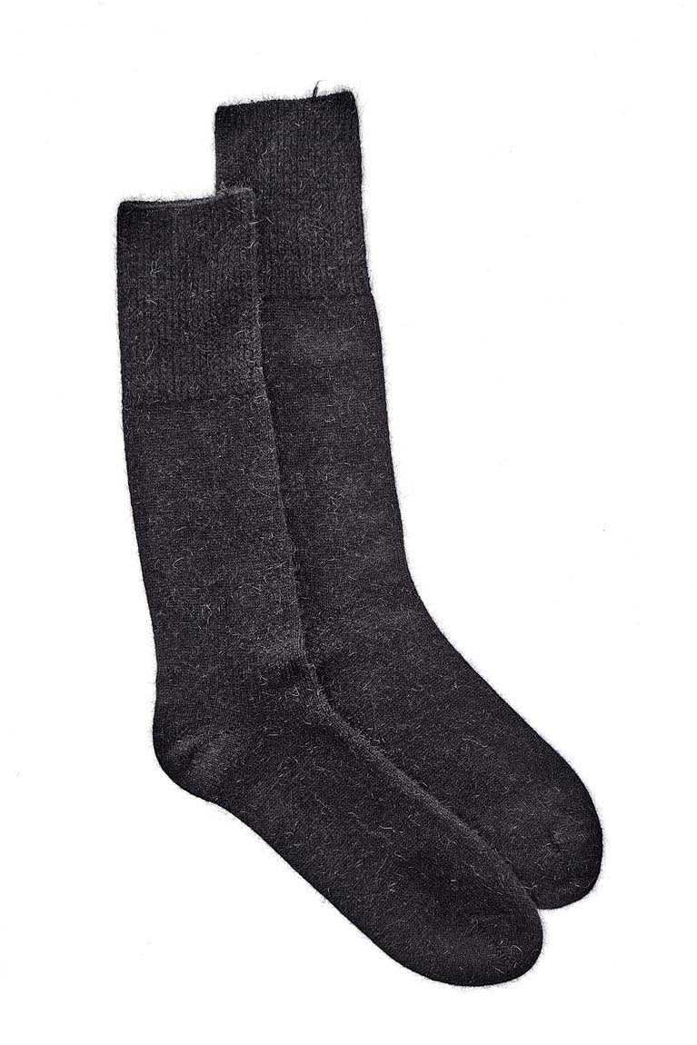 Fine Soft Top Sock - Black