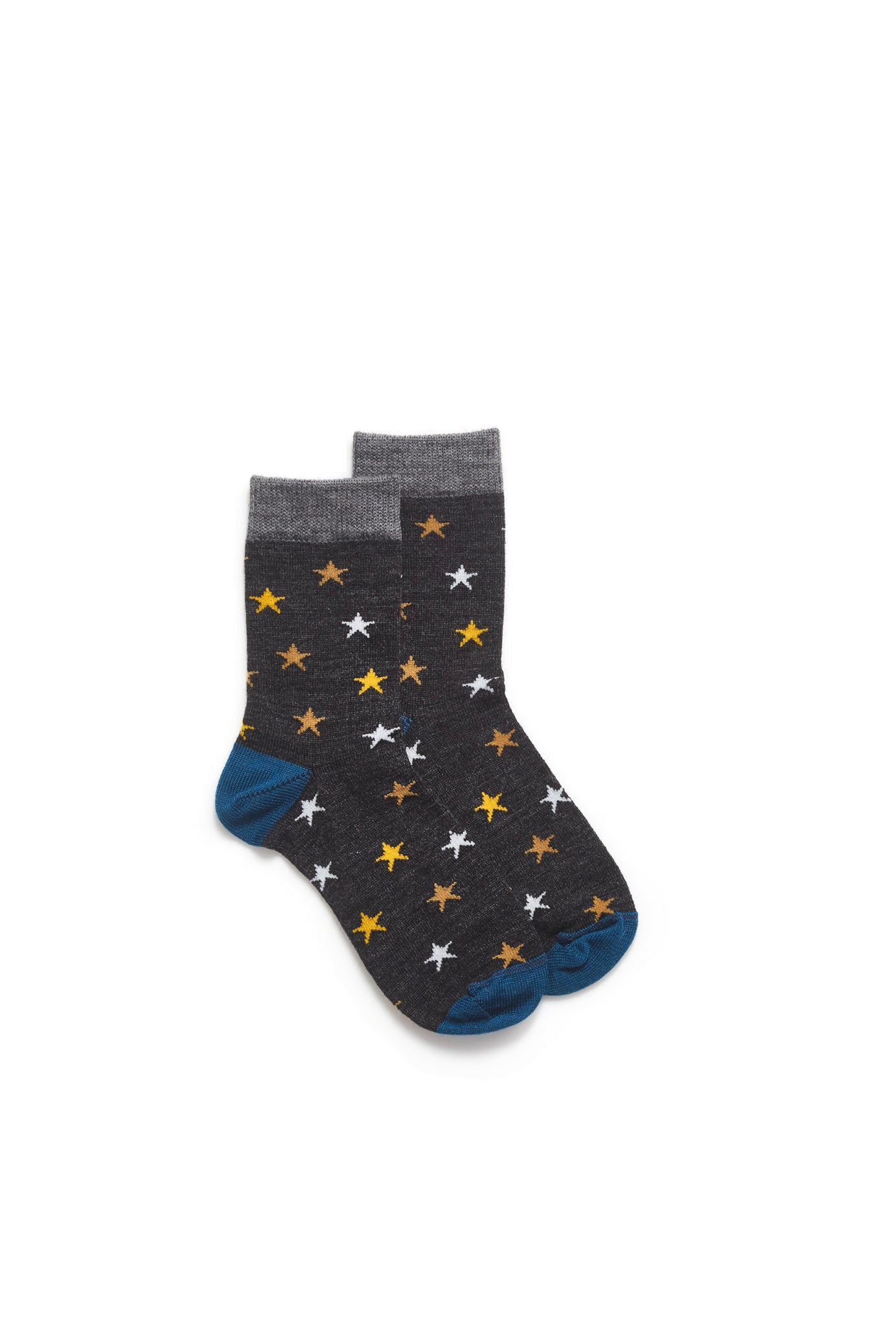 Kids Stars Sock - Grey Mix