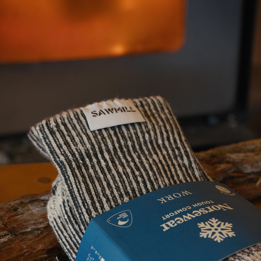 Sawmill x Norsewear Brewing Sock - Olive